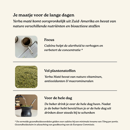 Totaalset - Matéas Yerba Maté (500g) & Beker + Rietje & Thermosfles