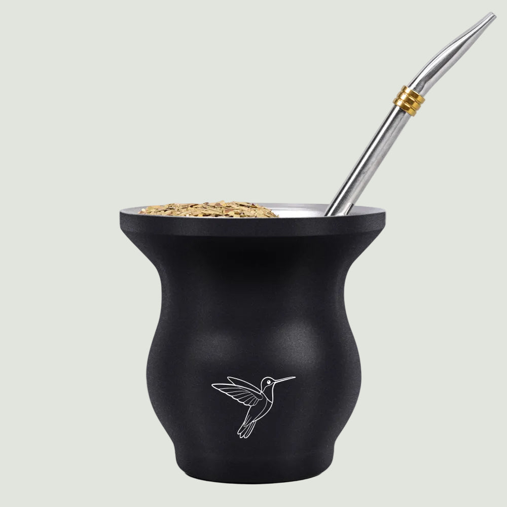 Yerba mate beker; yerba mate rietje; yerba mate bombilla; rietje; bombilla; yerba mate; gezond; natuurlijk; alternatief; koffie; mateine; cafeine; theobromine; sport; langdurigheid; lange duur