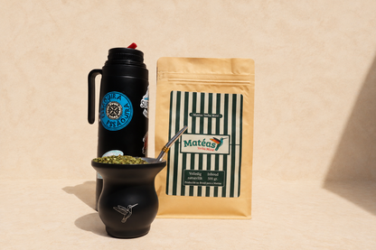 Totaalset - Matéas Yerba Maté (500g) & Beker + Rietje & Thermosfles