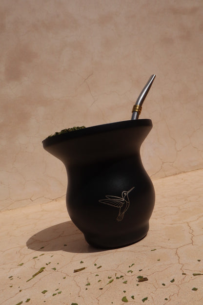 Yerba Maté cup (gourd) & straw (bombilla) - Matéas
