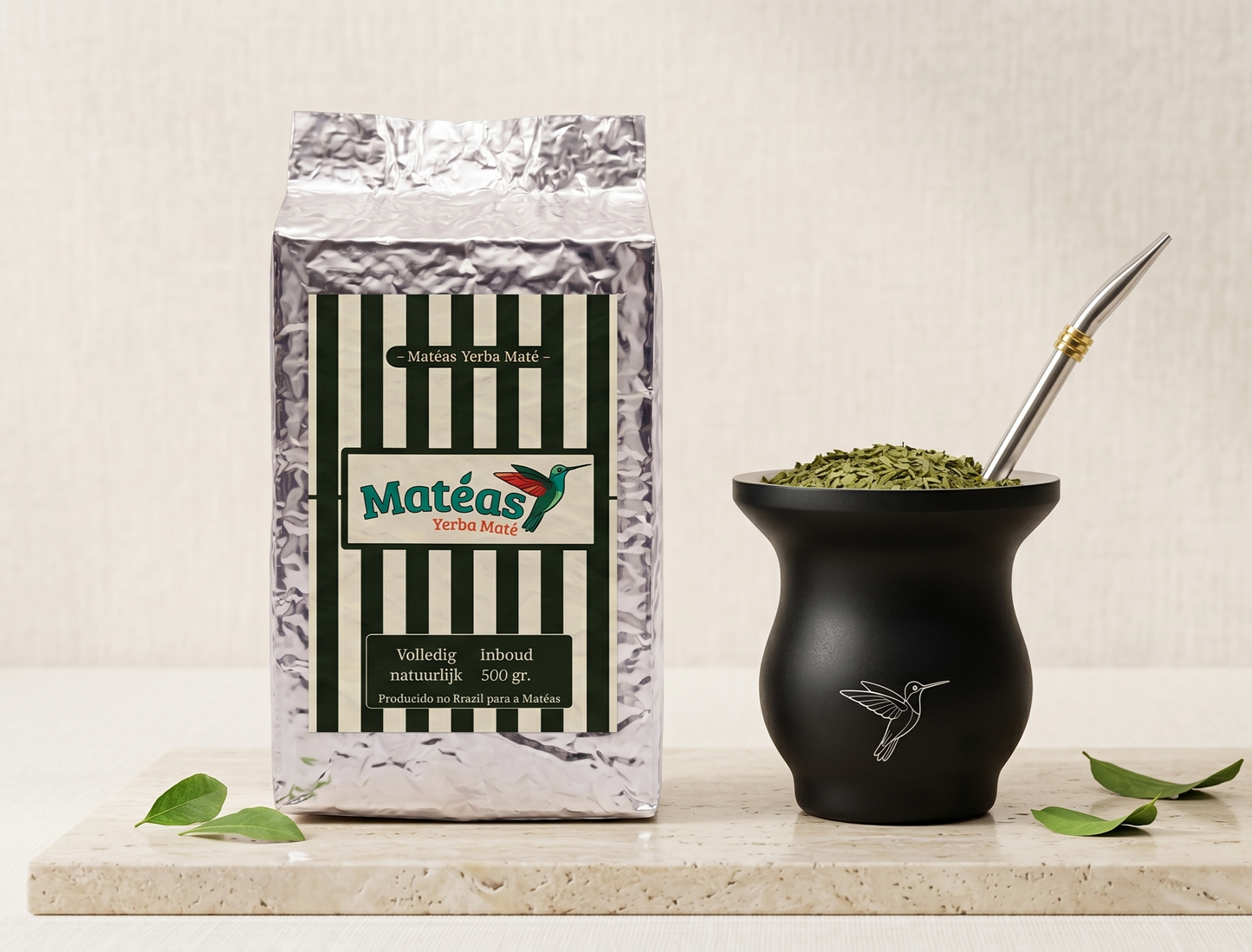 Basisset - Matéas Yerba Maté (500g) & Beker + Rietje (PRE-ORDER)